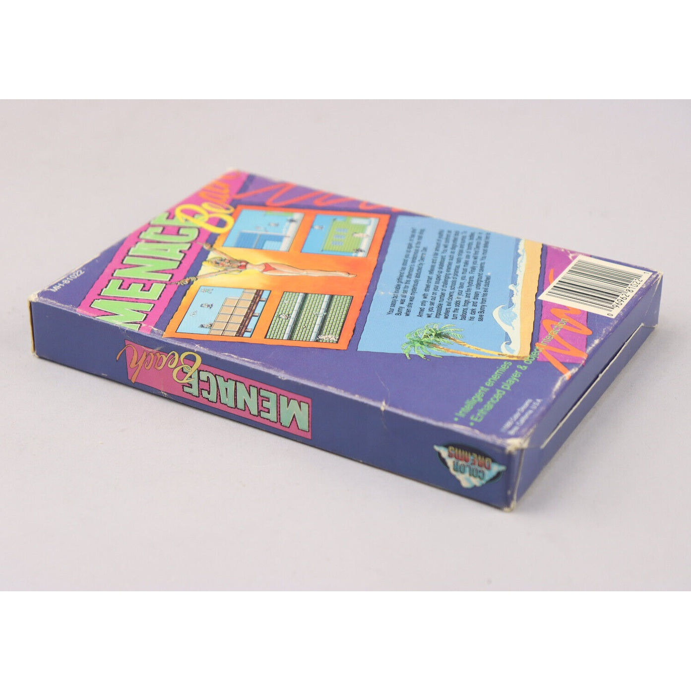 Menace Beach Nintendo NES Unlicensed 1990 Color Dreams CIB w/Manual & Box
