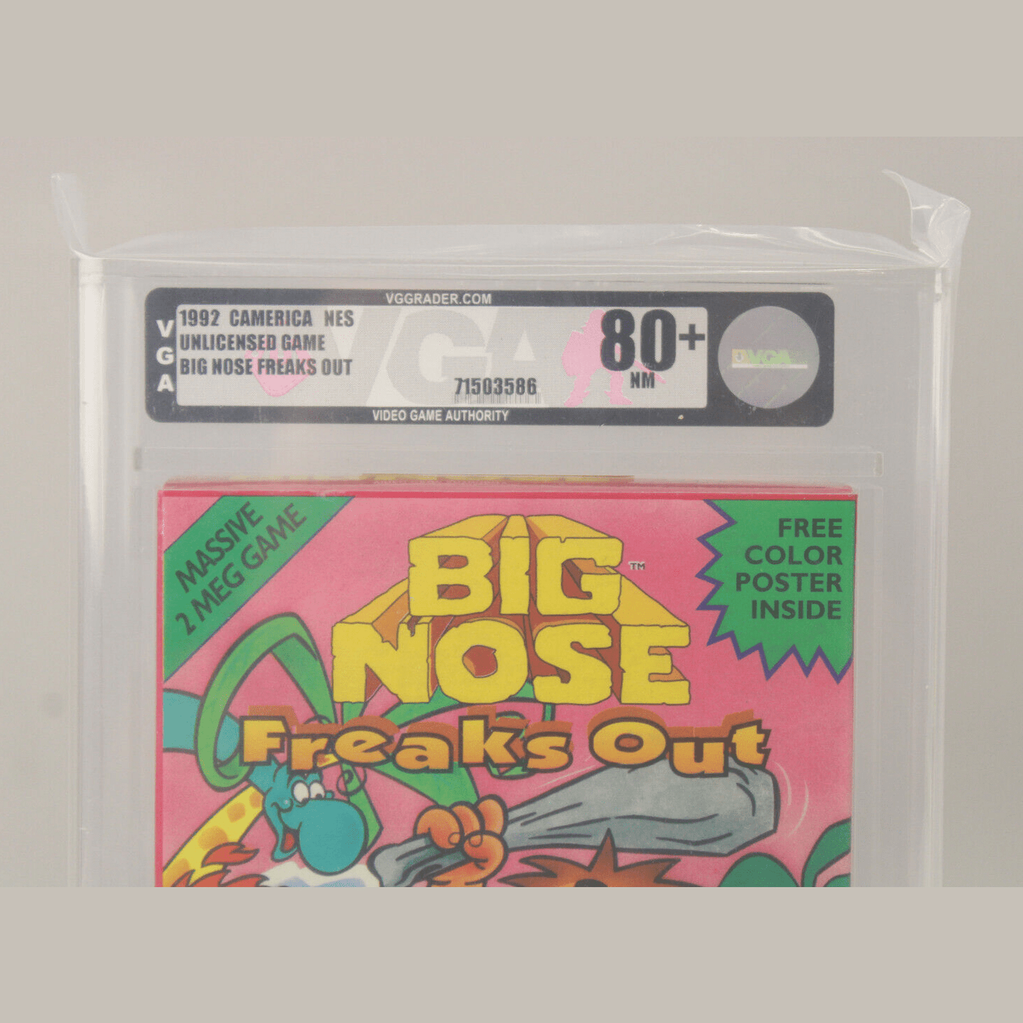 Big Nose Freaks Out Nintendo NES 1992 Camerica New Sealed VGA Graded 80+ NM