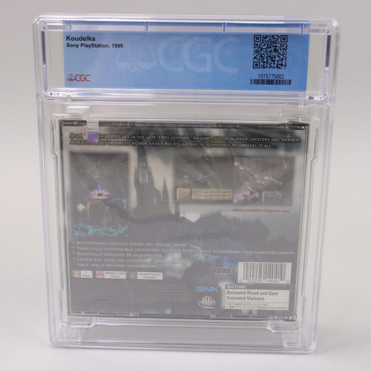 Koudelka Sony PlayStation PS1 PSX Black Label New Sealed CGC Graded 9.8 A+ Wow!