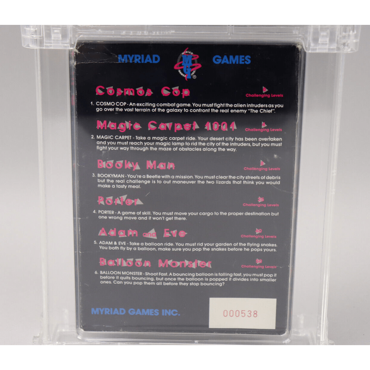 Ultra Rare R10 Myriad Six in One 6 in 1 Nintendo NES CIB Complete Wata Certified