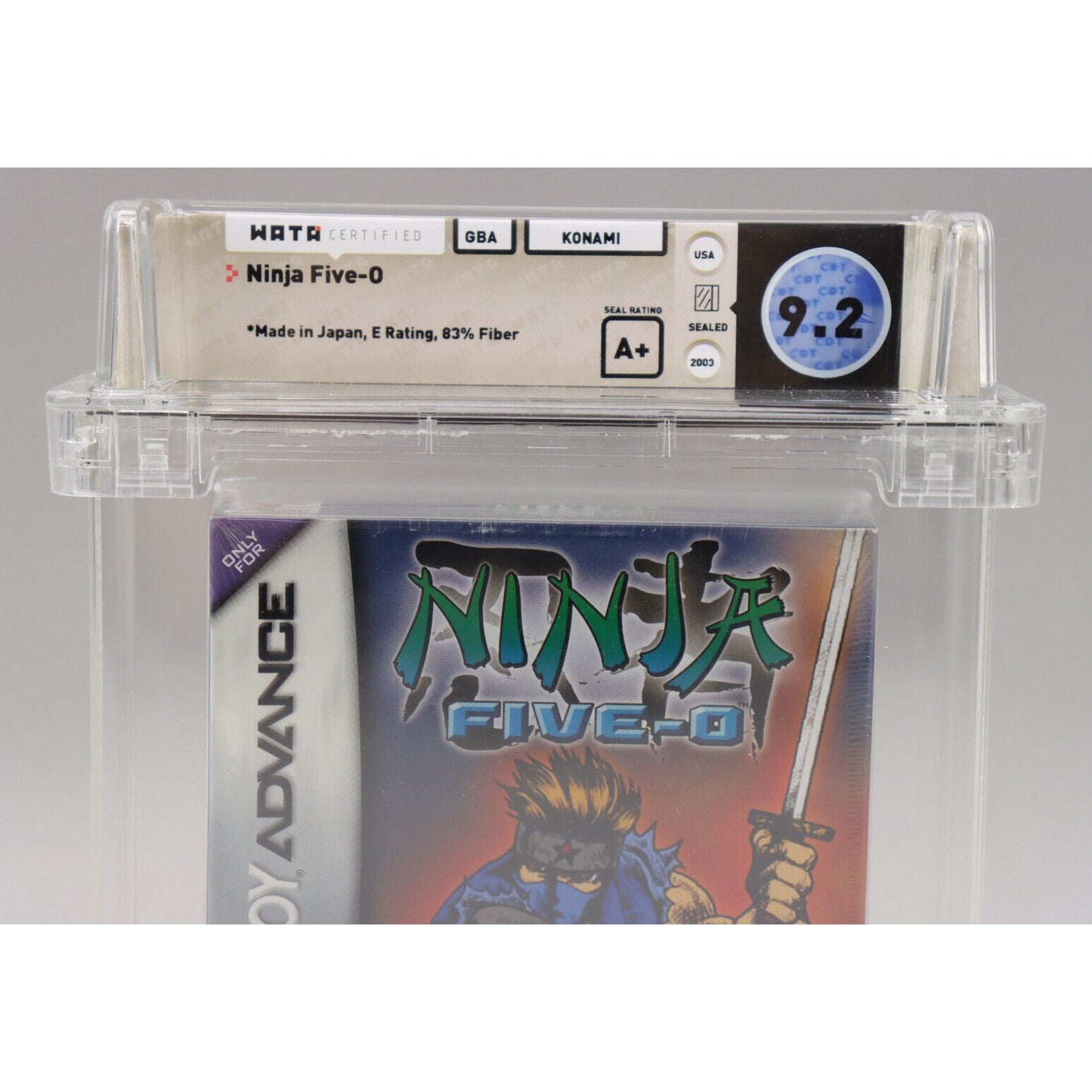 Ninja Five-O Nintendo Game Boy Advance GBA 2003 Konami New Sealed Wata 9.2 A+