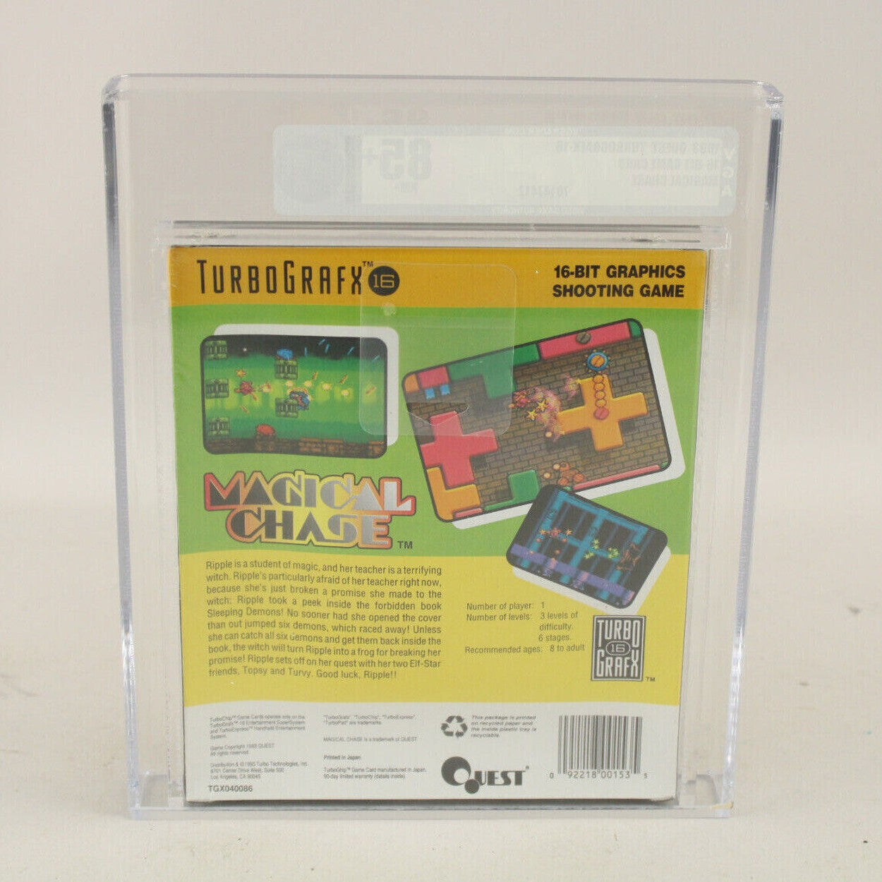 Magical Chase NEC TurboGrafx-16 TG16 New Factory Sealed VGA Graded Gold 85+ NM+