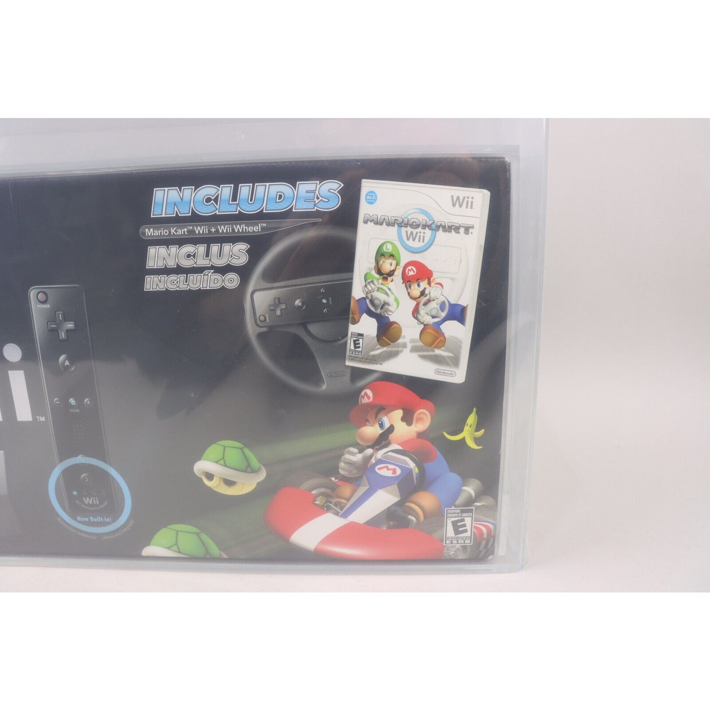 Brand New VGA Graded Black 2011 Nintendo Wii System Bundle w/Mario Kart Q70 EX+