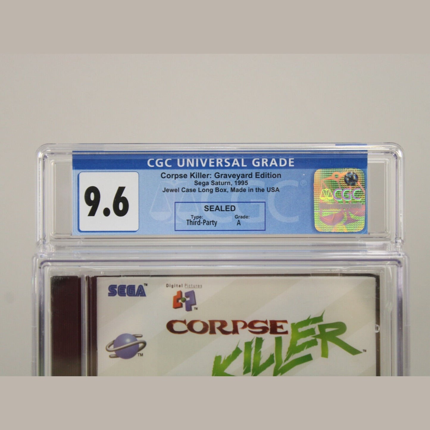 Corpse Killer Graveyard Edition Sega Saturn New Sealed CGC Graded 9.6 A VGA Wata
