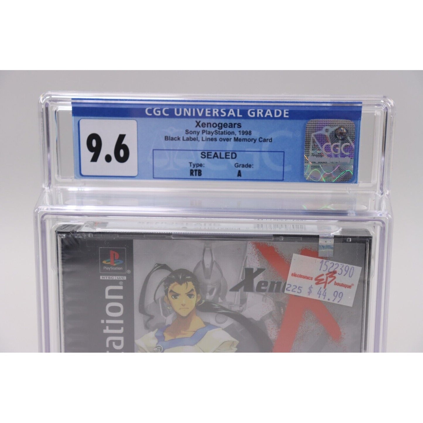 Xenogears Sony PlayStation PS1 PSX 1998 Squaresoft Black Label Sealed CGC 9.6 A
