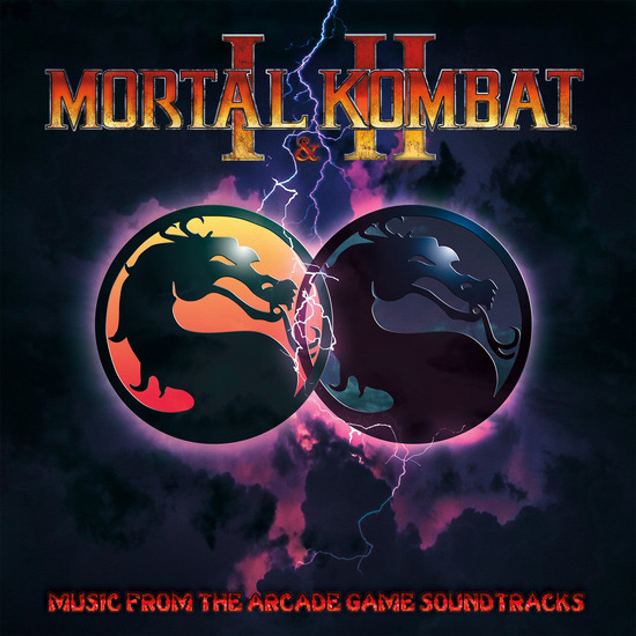 Mortal Kombat I & II: Music from the Arcade Game Soundtracks OST - Vinyl LP Record Red Swirl