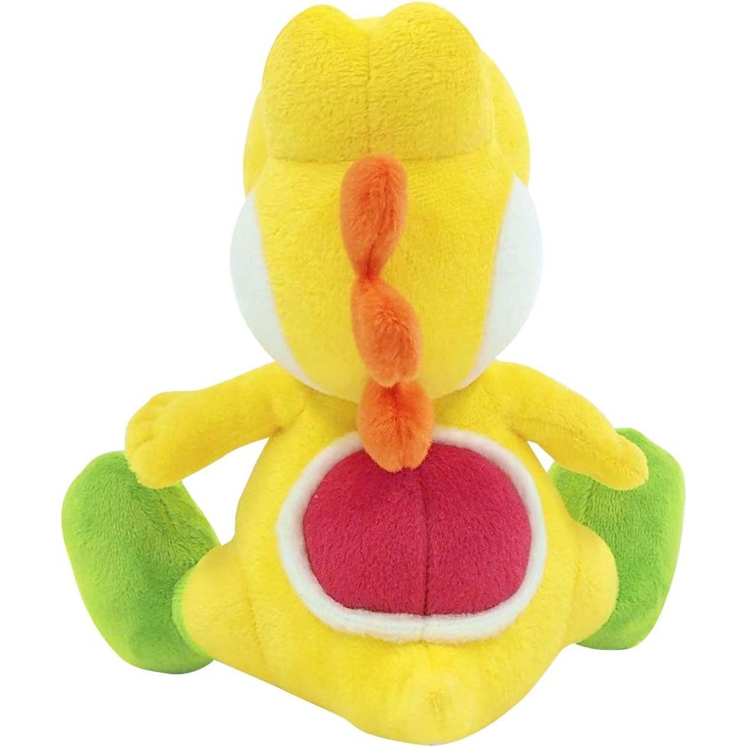 Super Mario Yellow Yoshi 7" Plush Toy - Little Buddy - All Star Collection