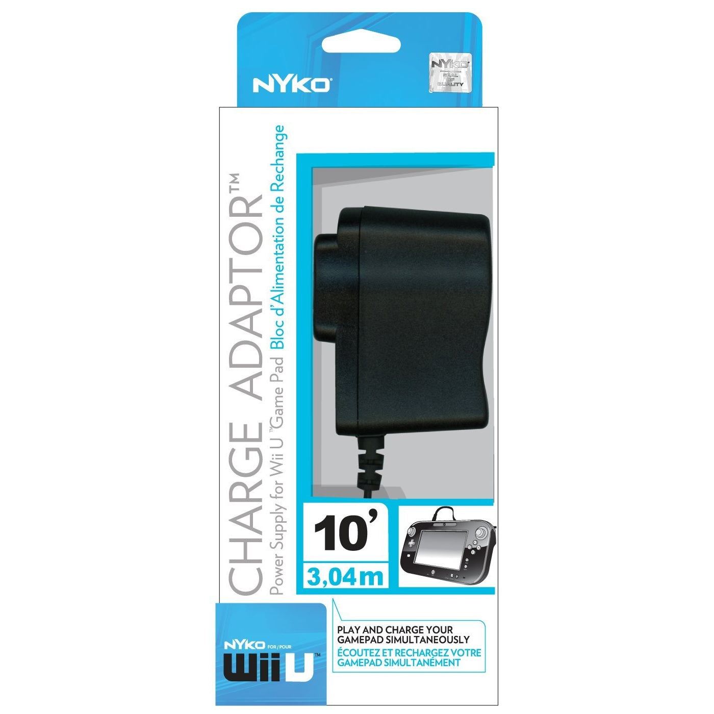 Wii U GamePad Charge Adaptor Power Supply - Nyko