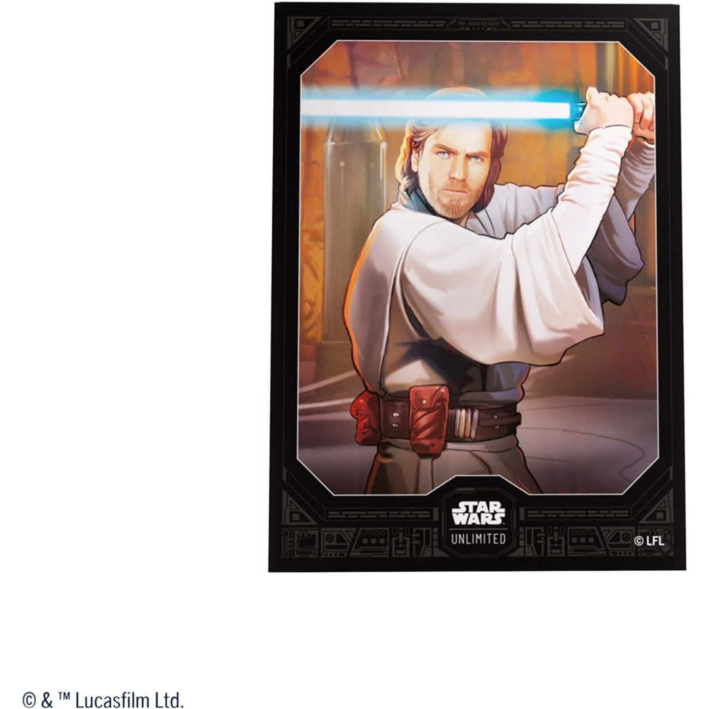 Star Wars Unlimited TCG Obi-Wan Kenobi Art Card Sleeves - 60 Count + 1 Clear, Standard Size - Gamegenic