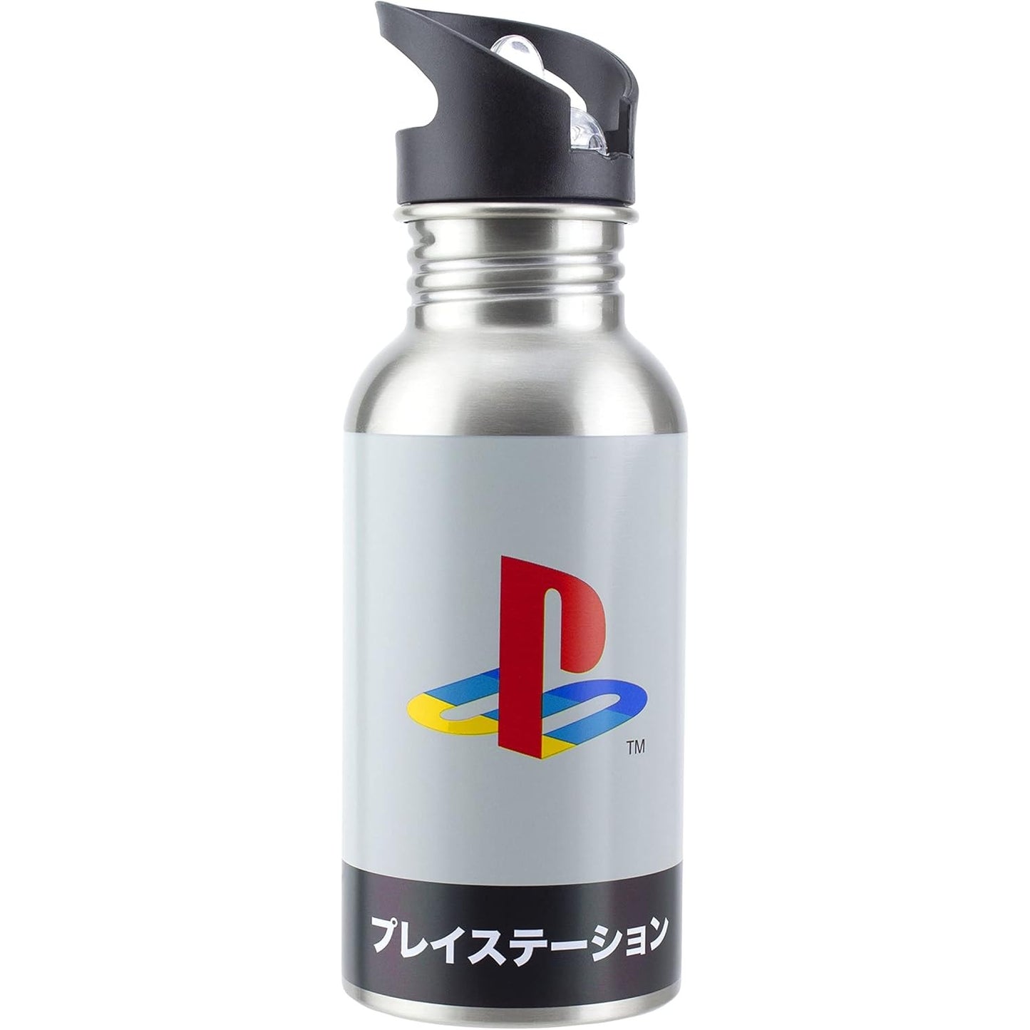 PlayStation Heritage Stainless Steel Water Bottle - 500 ml, 16.9 fl oz - Paladone