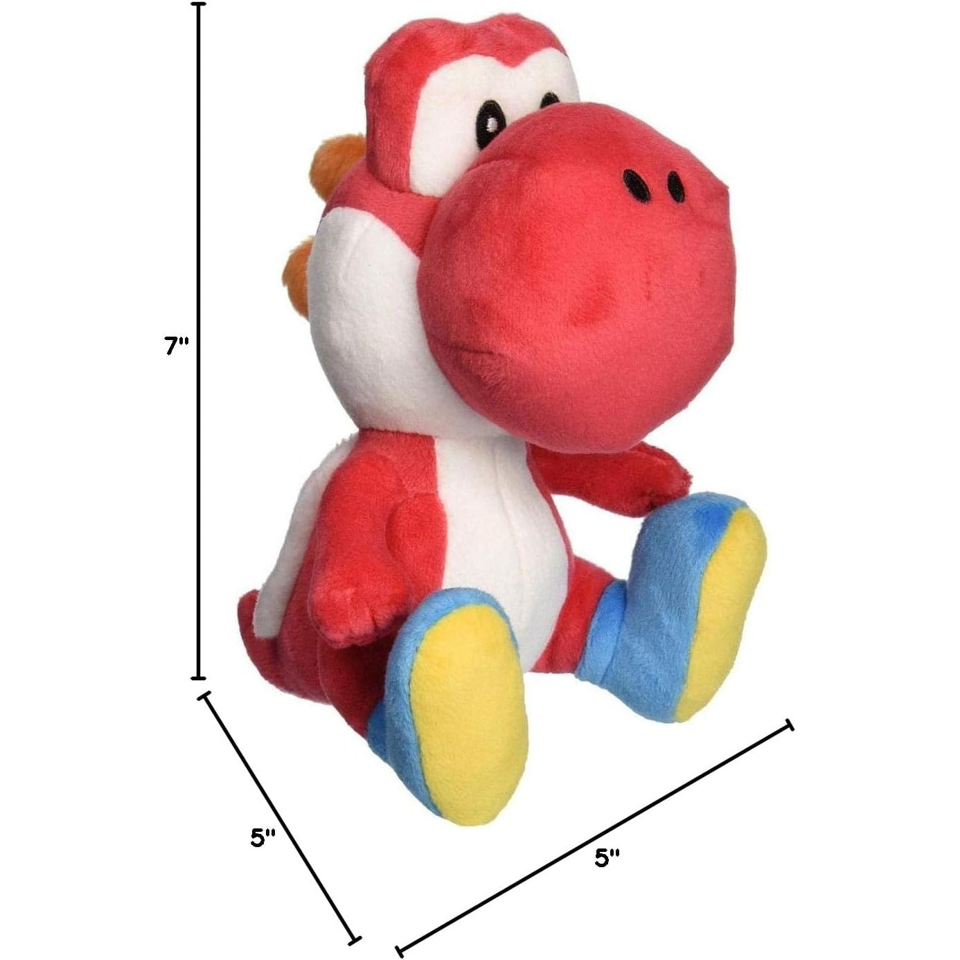 Super Mario Red Yoshi 7" Plush Toy - Little Buddy - All Star Collection