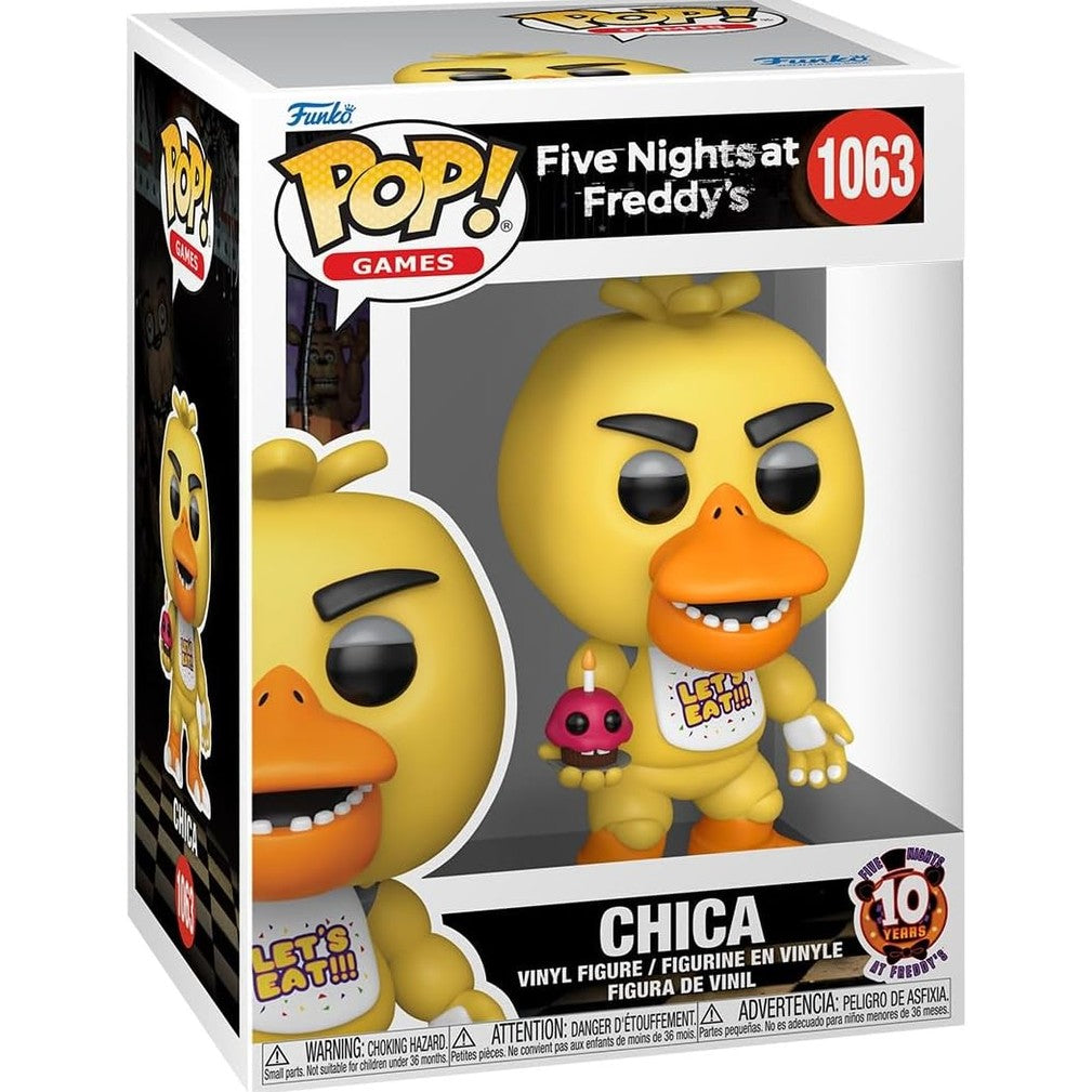 Five Nights at Freddy's Chica 10th Anniversary Vinyl Figure - Funko - POP! Games #1063