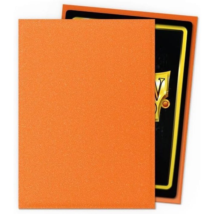 Dragon Shield Matte TCG Card Sleeves - Amber, 100 Ct., Standard Size - Arcane Tinmen