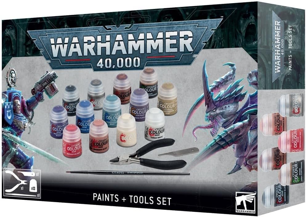 Warhammer 40,000 Paints + Tools Set - Games Workshop
