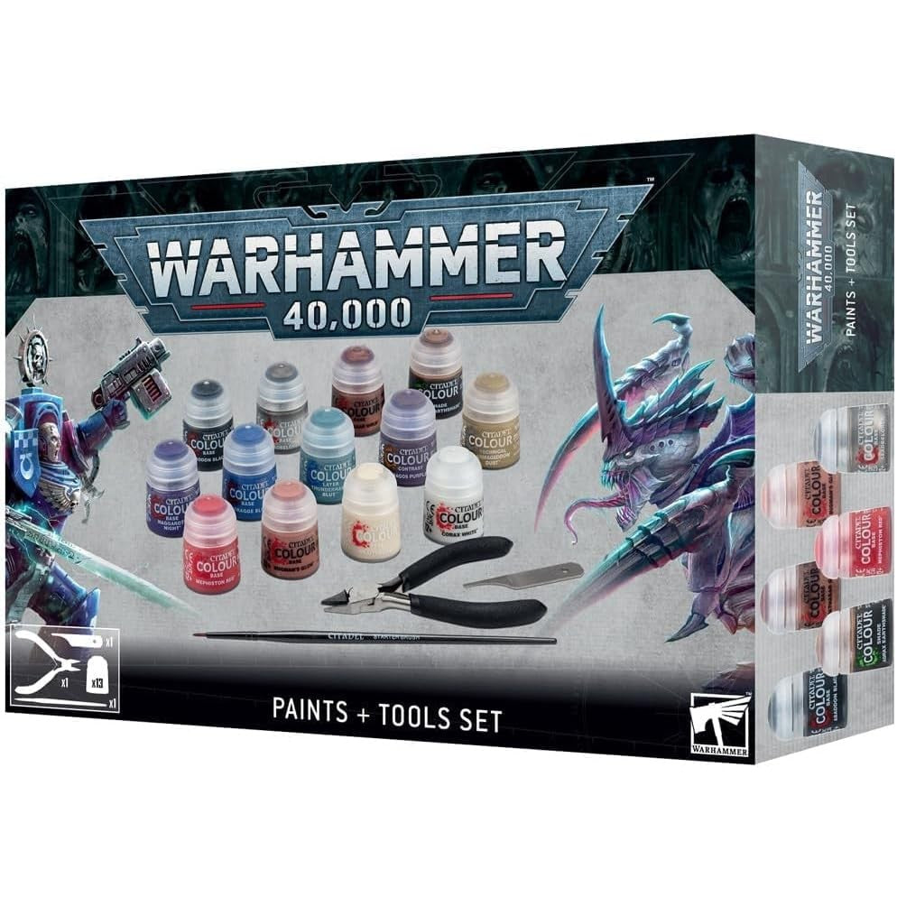 Warhammer 40,000 Paints + Tools Set - Games Workshop