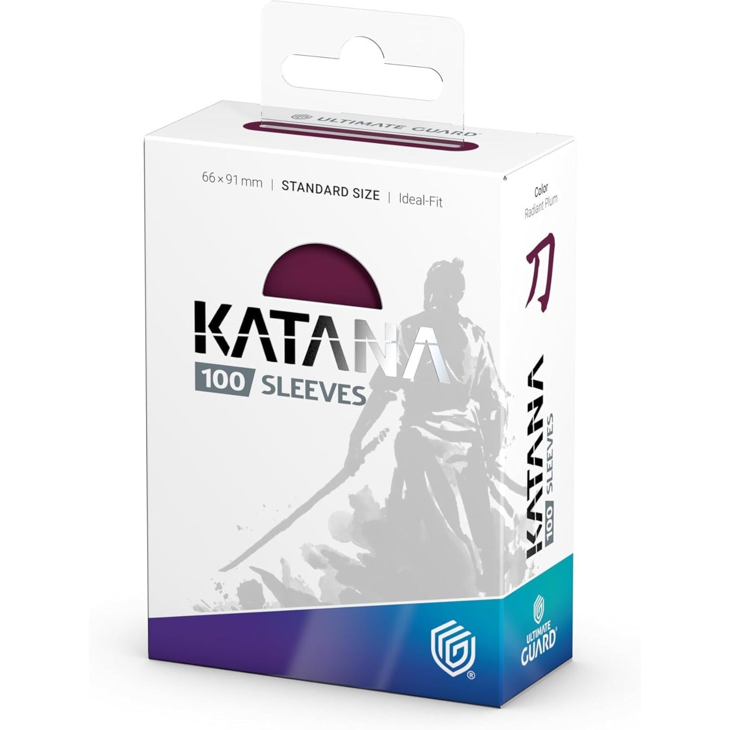 Katana TCG Card Protector Sleeves - 100 Ct., Radiant Plum, Standard Size - Ultimate Guard