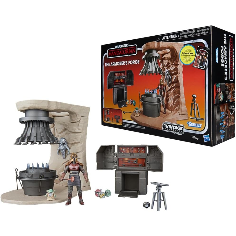 Star Wars: The Mandalorian The Armorer's Forge Playset - Hasbro - Star Wars: The Vintage Collection