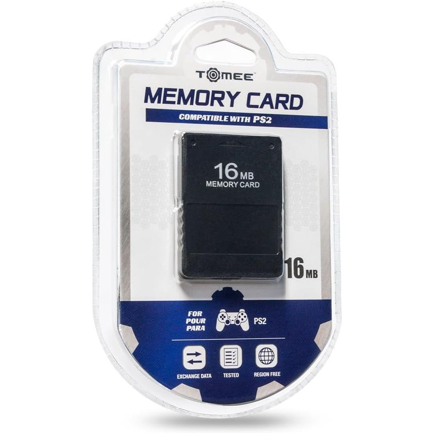 16MB PS2 Memory Card Black - PlayStation 2 - Tomee