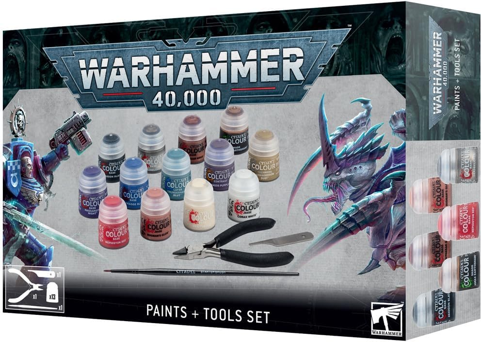 Warhammer 40,000 Paints + Tools Set - Games Workshop