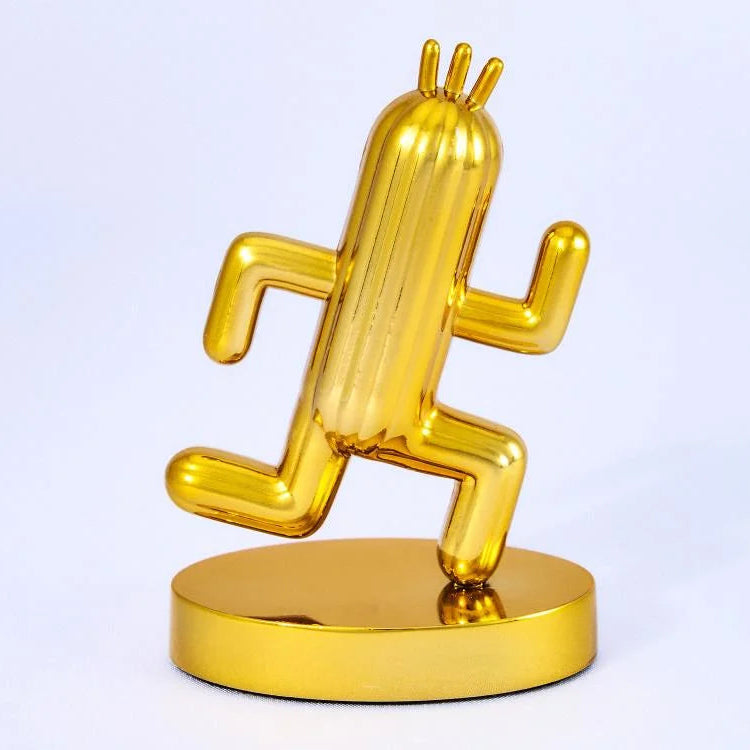 Final Fantasy Gold Cactuar Figure - Square Enix - Bright Arts Gallery