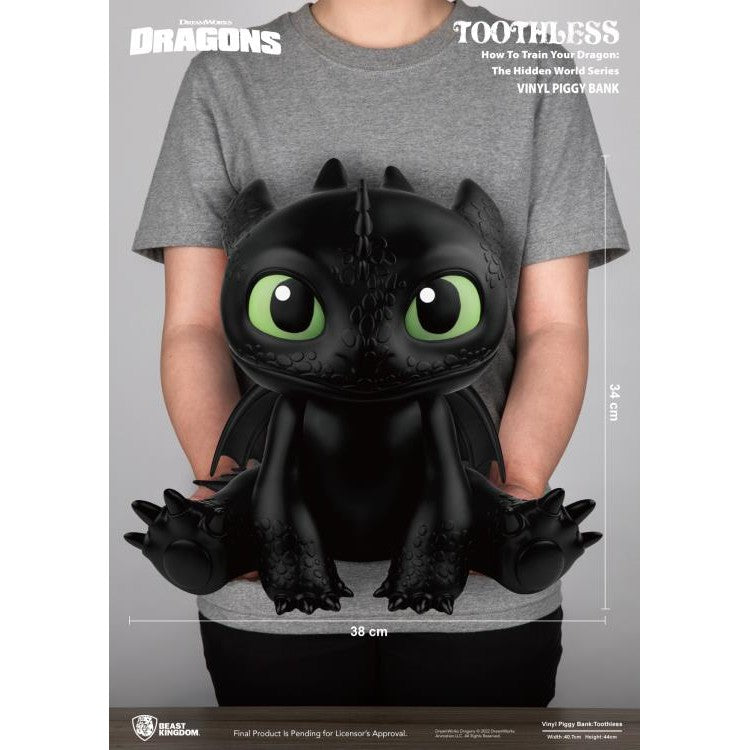How to Train Your Dragon Toothless Piggy Bank - Beast Kingdom
