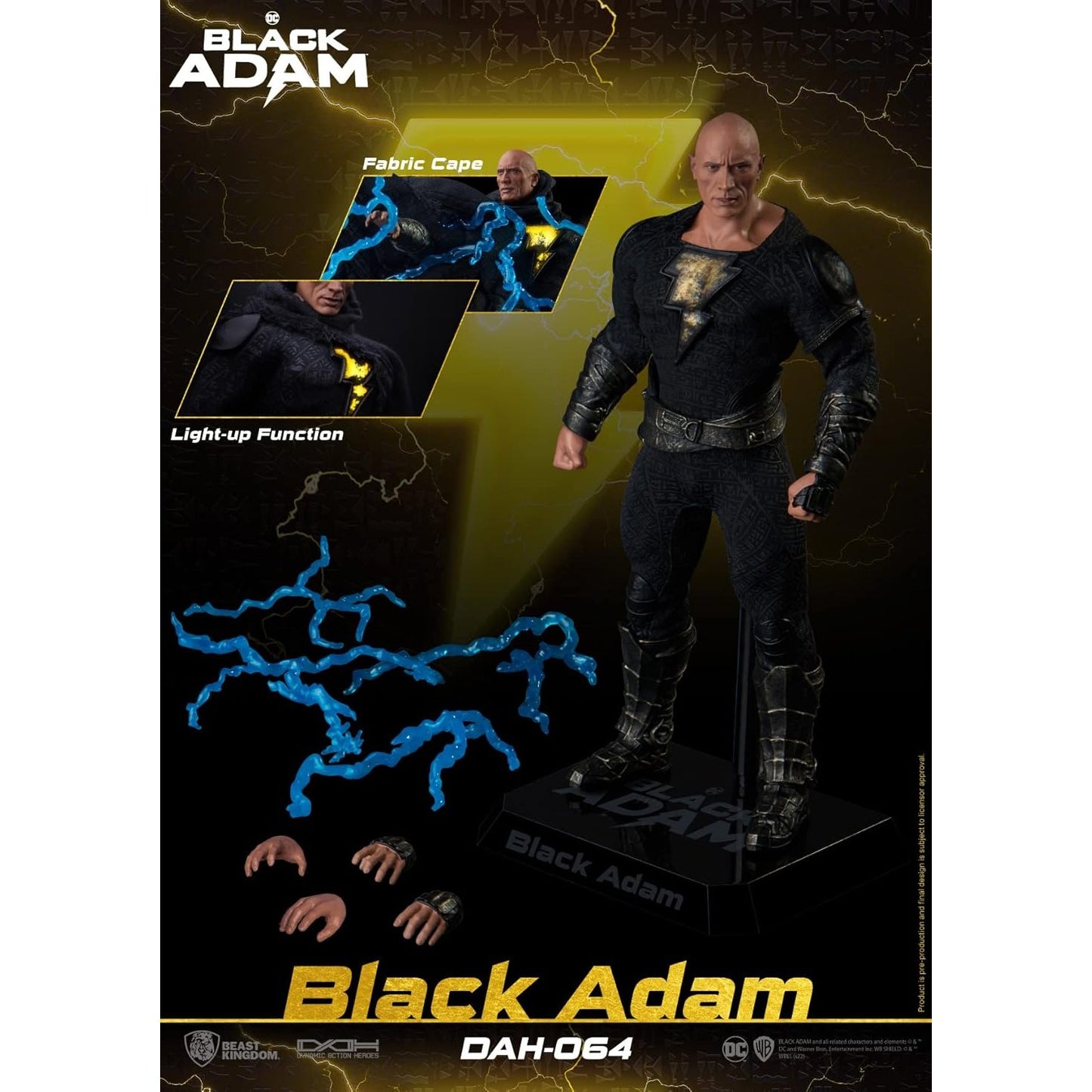 Black Adam 1/9 Scale Action Figure - DC, Beast Kingdom - Dynamic 8ction Heroes DAH-064