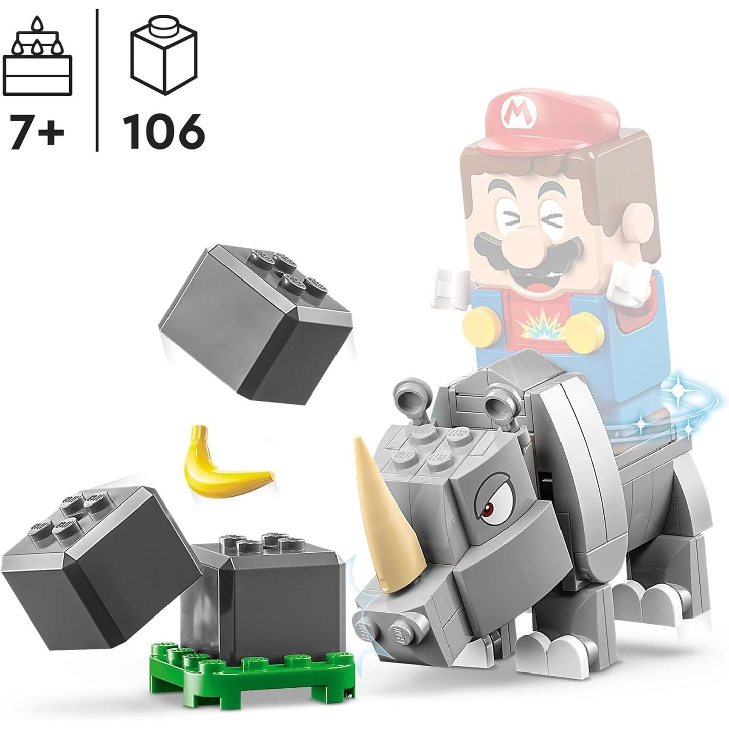 LEGO Super Mario Buildable Game Rambi the Rhino Expansion Set - LEGO #71420