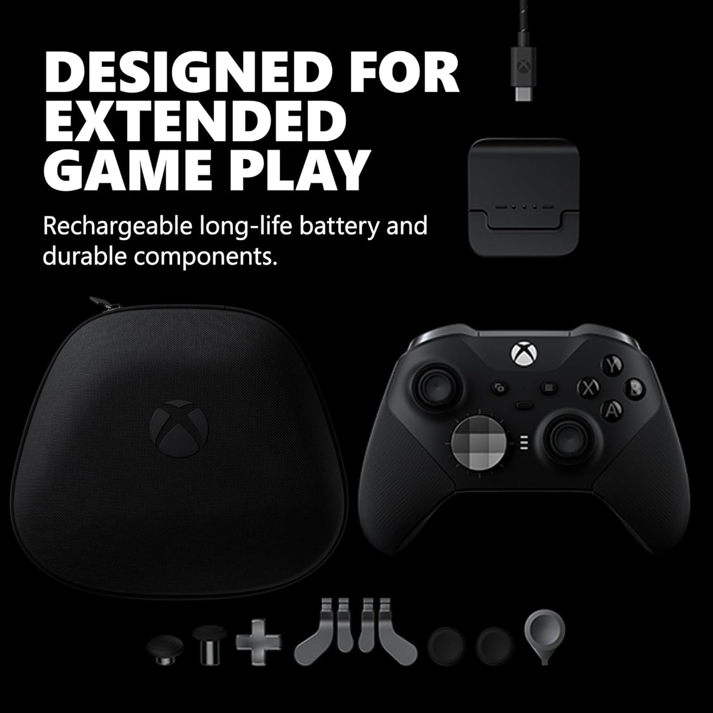Xbox Elite Series 2 Wireless Controller Black - Xbox Series X|S, Xbox One, PC, etc. - Microsoft