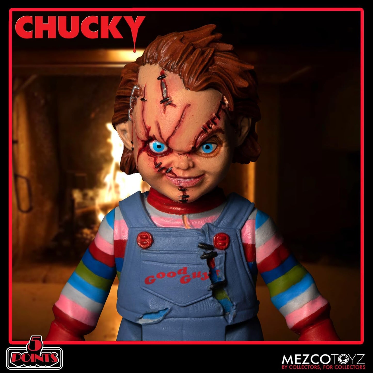 Child's Play Chucky Deluxe Figure Set - Mezco Toyz - 5 Points