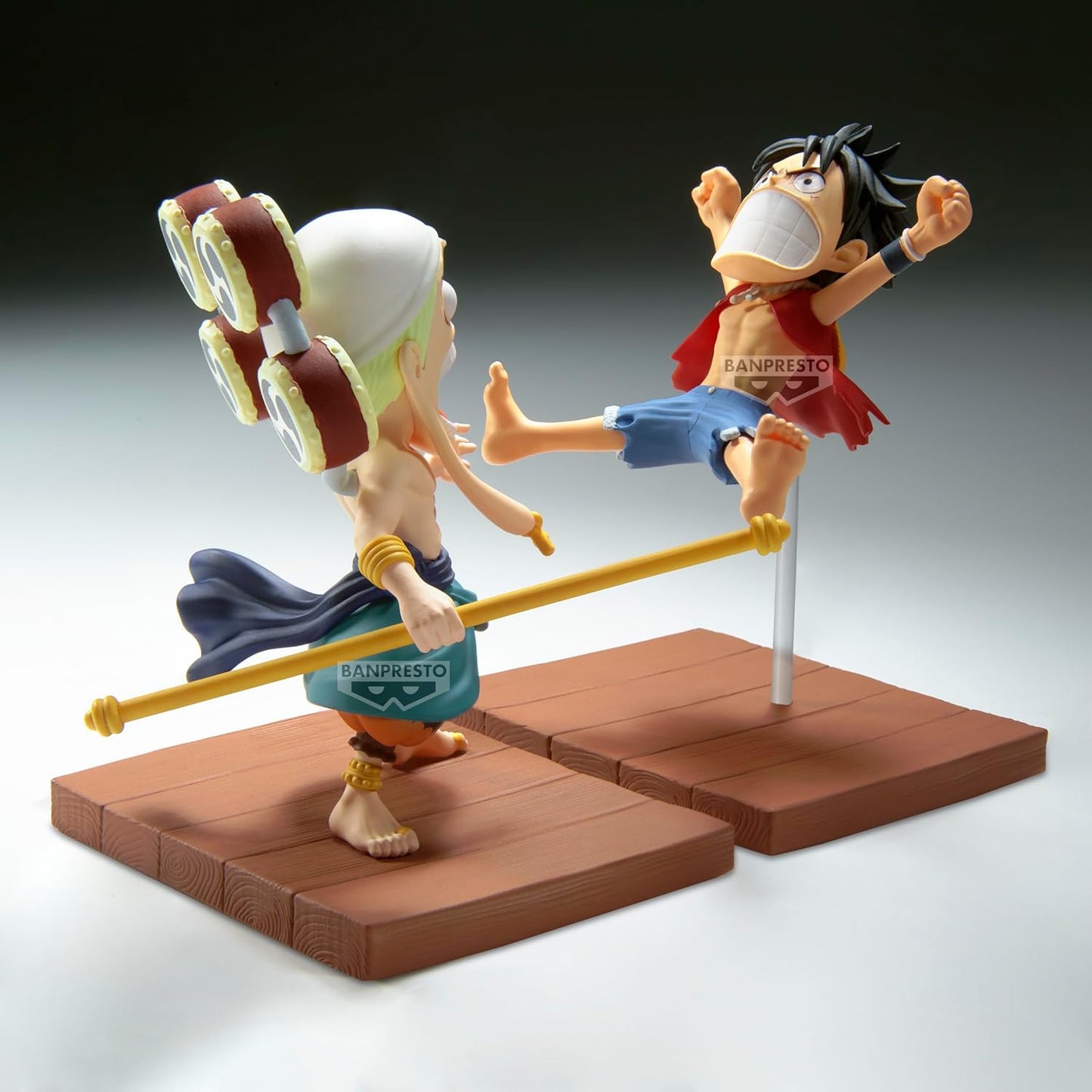 One Piece Monkey D. Luffy & Enel Figure Set - Banpresto - World Collectable Log Stories