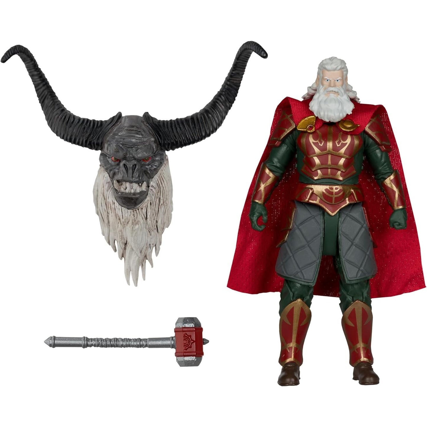 The Lord of the Rings: The War of the Rohirrim Helm Hammerhand Action Figure - McFarlane Toys - Snow Troll BAF