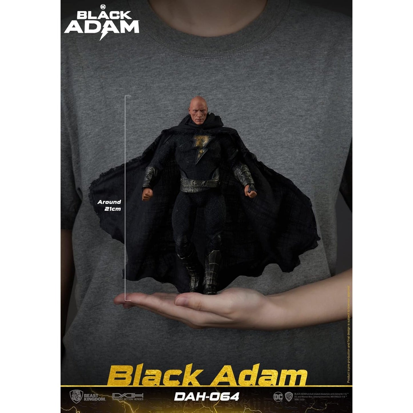 Black Adam 1/9 Scale Action Figure - DC, Beast Kingdom - Dynamic 8ction Heroes DAH-064