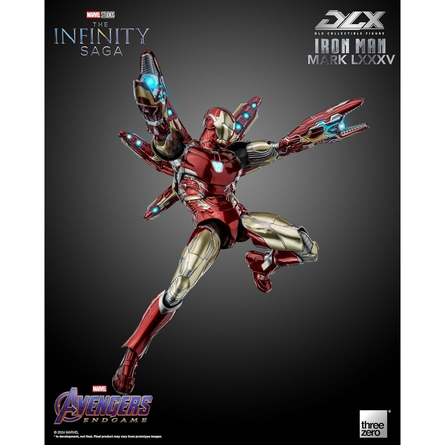 Marvel: The Infinity Saga DLX Iron Man Mark 85 1/12 Scale Action Figure - Threezero