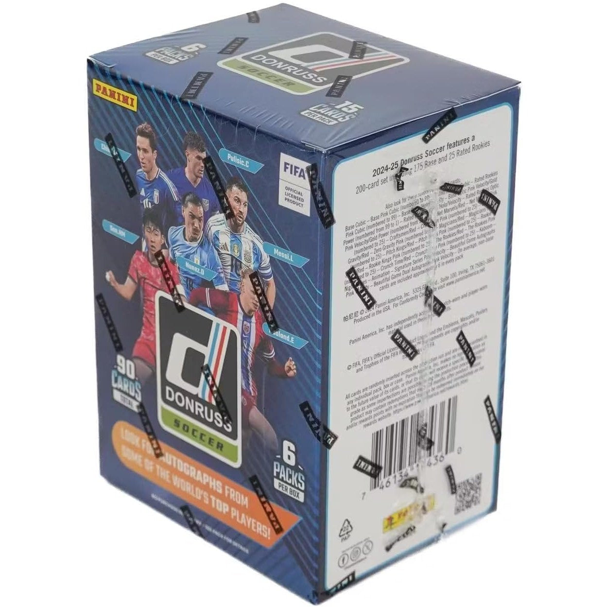 2024-25 Donruss FIFA Soccer Hobby Blaster Box - 6 Packs, 90 Cards - Panini