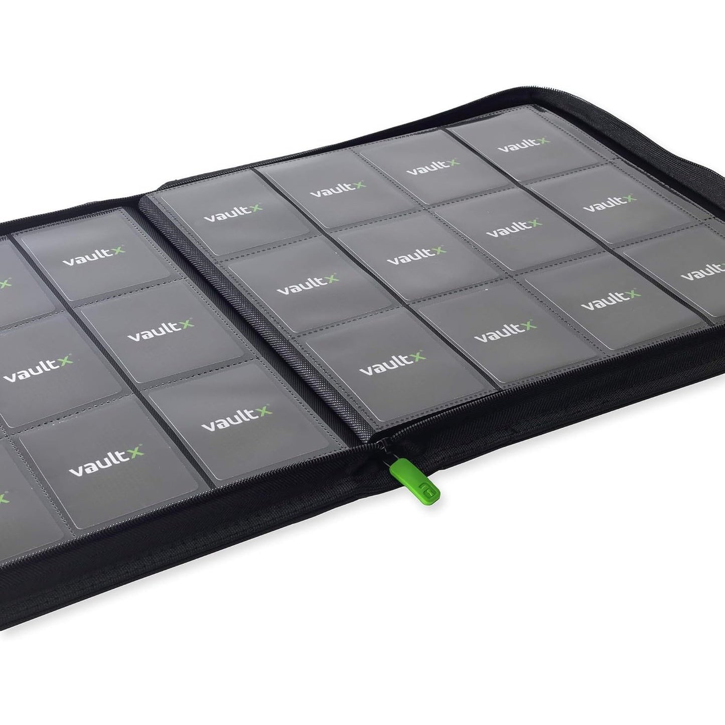 Exo-Tec Zip Binder XL - 12-Pocket, Holds 624 Cards, Black - Vault X