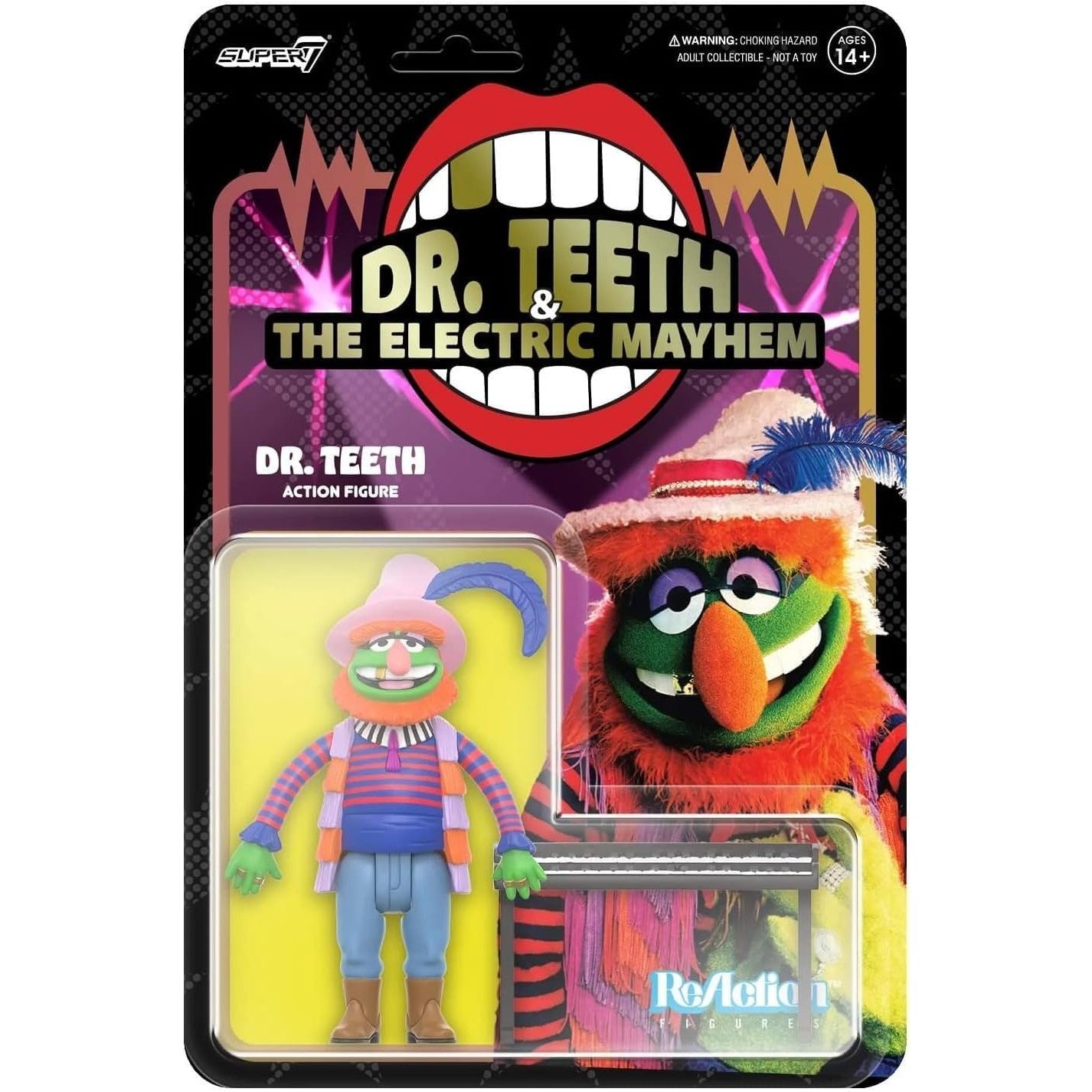 The Muppets Dr. Teeth & The Electric Mayhem Dr. Teeth Action Figure - Super7 - ReAction