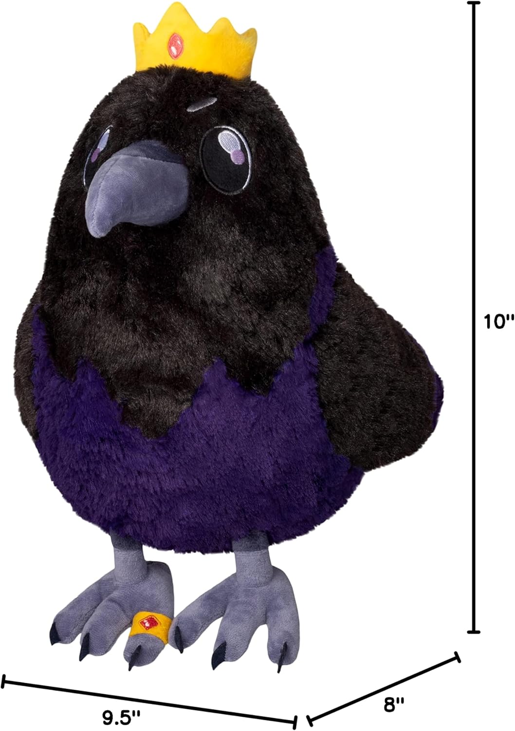 Mini King Raven Plush - 10" Stuffed Animal - Squishable