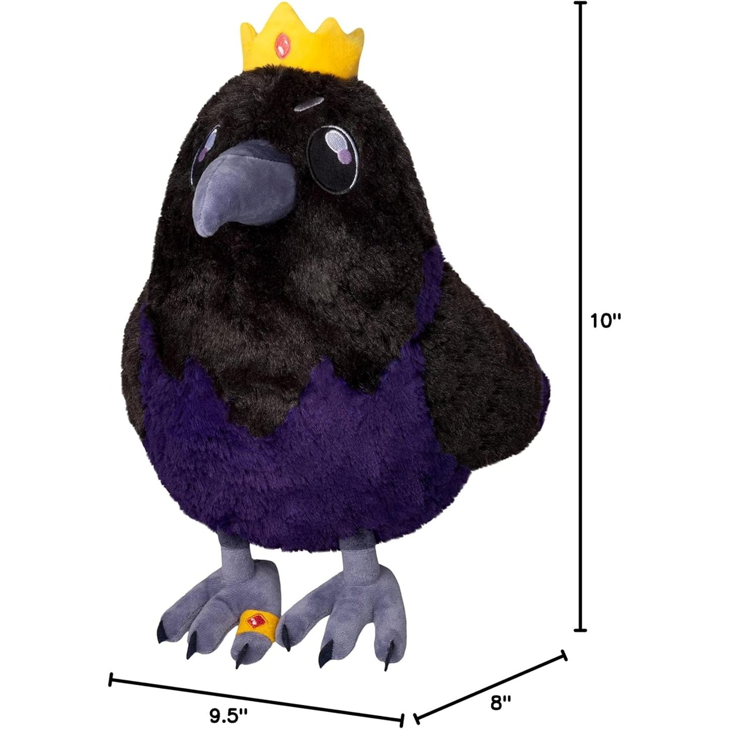 Mini King Raven Plush - 10" Stuffed Animal - Squishable