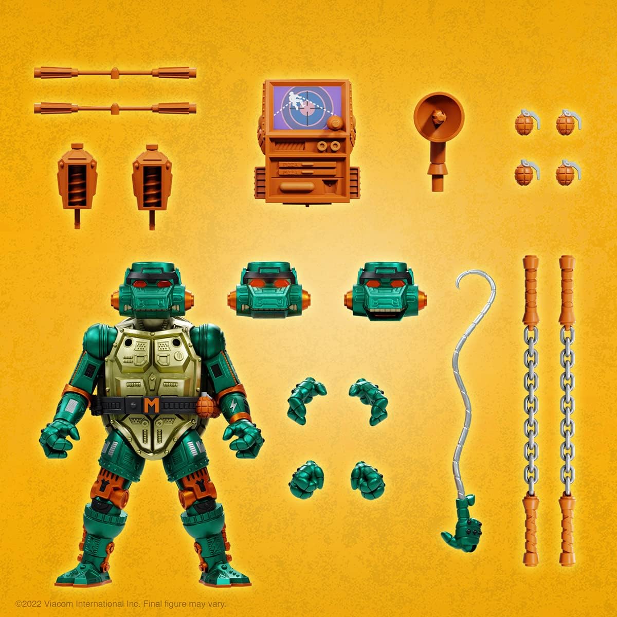 Teenage Mutant Ninja Turtles Warrior Metalhead Michelangelo Action Figure - Super7 ULTIMATES!
