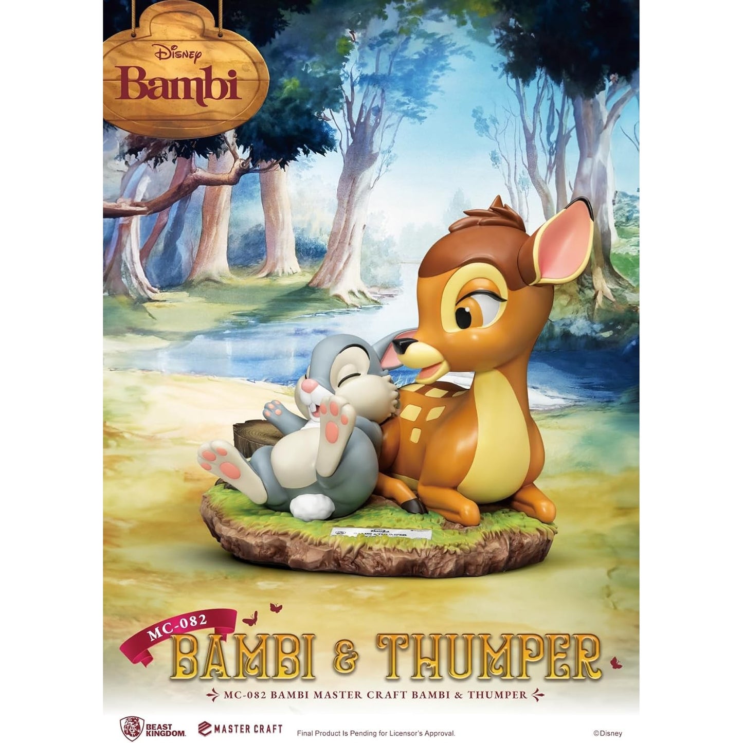 Bambi & Thumper Limited Edition Statue - Beast Kingdom - Master Craft MC-082