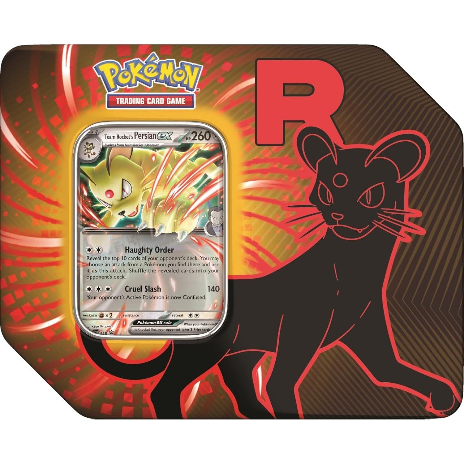 Pokemon TCG: Team Rocket Tin - Persian ex