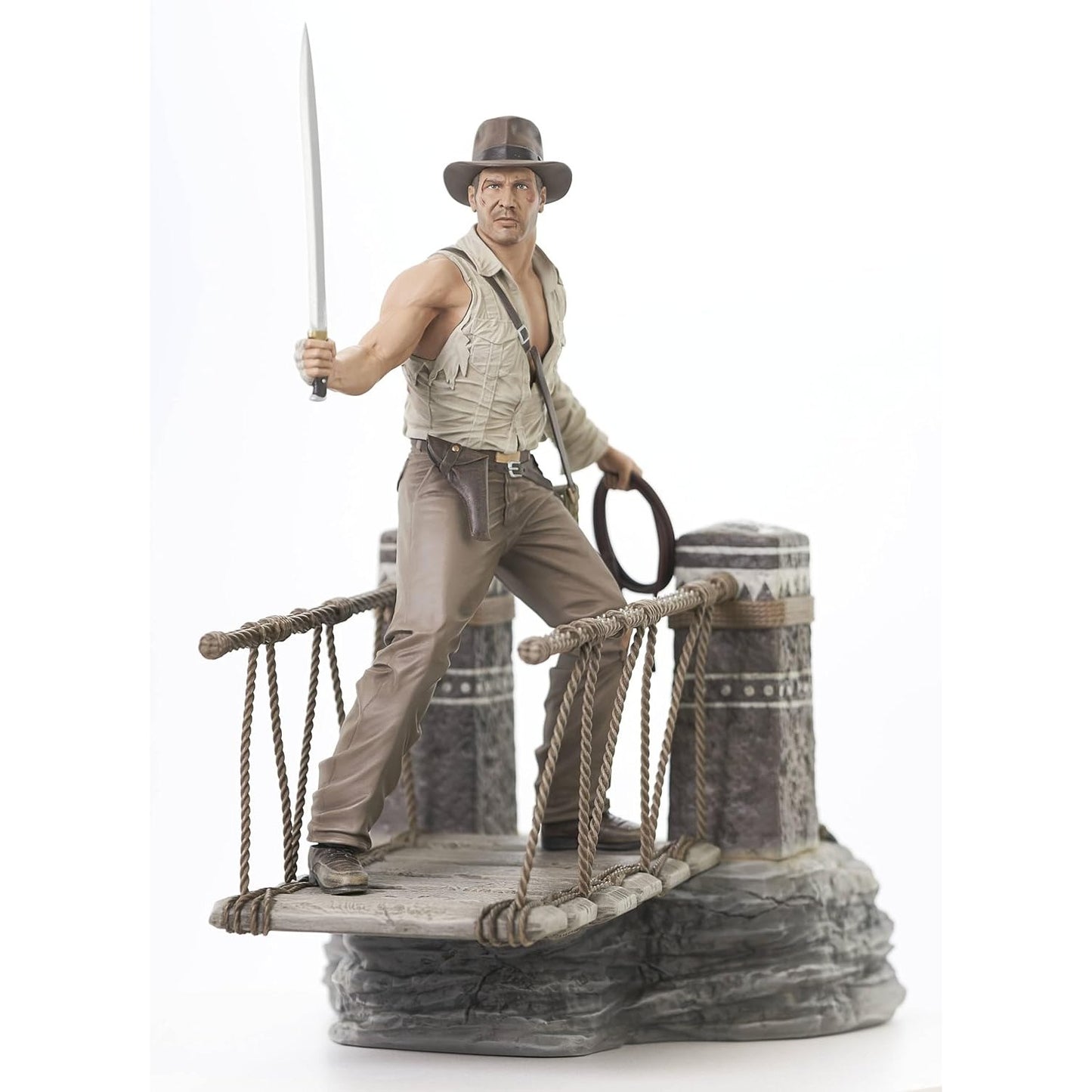Indiana Jones and the Temple of Doom Bridge Escape Deluxe Statue Figure - Diamond Select Toys - Gallery Diorama