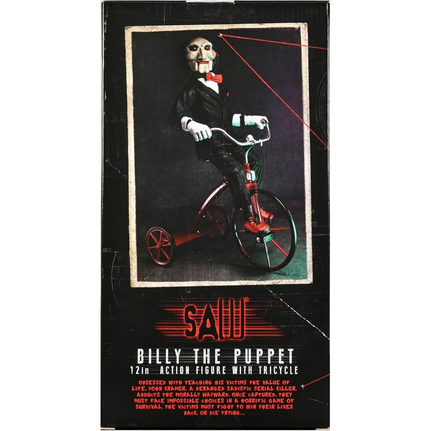 Saw Billy the Puppet on Tricycle 12" Action Figure - NECA