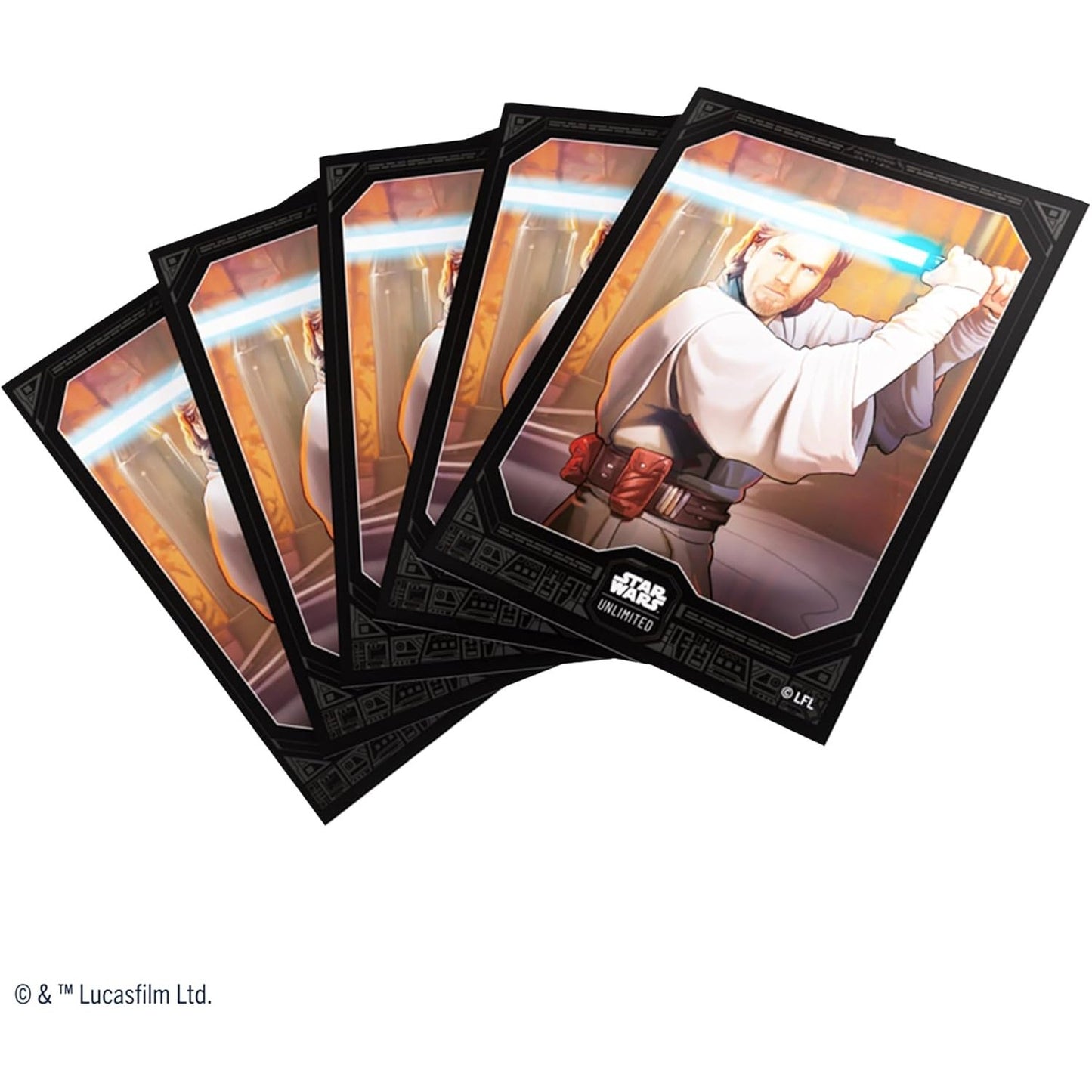 Star Wars Unlimited TCG Obi-Wan Kenobi Art Card Sleeves - 60 Count + 1 Clear, Standard Size - Gamegenic