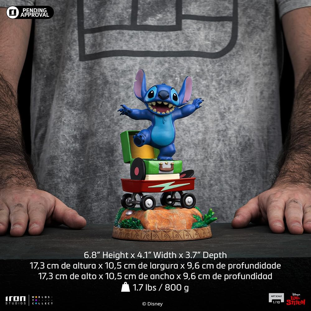 Disney's Lilo & Stitch Stitch Collectible Statue - 1:10 Art Scale Polystone Figurine - Iron Studios
