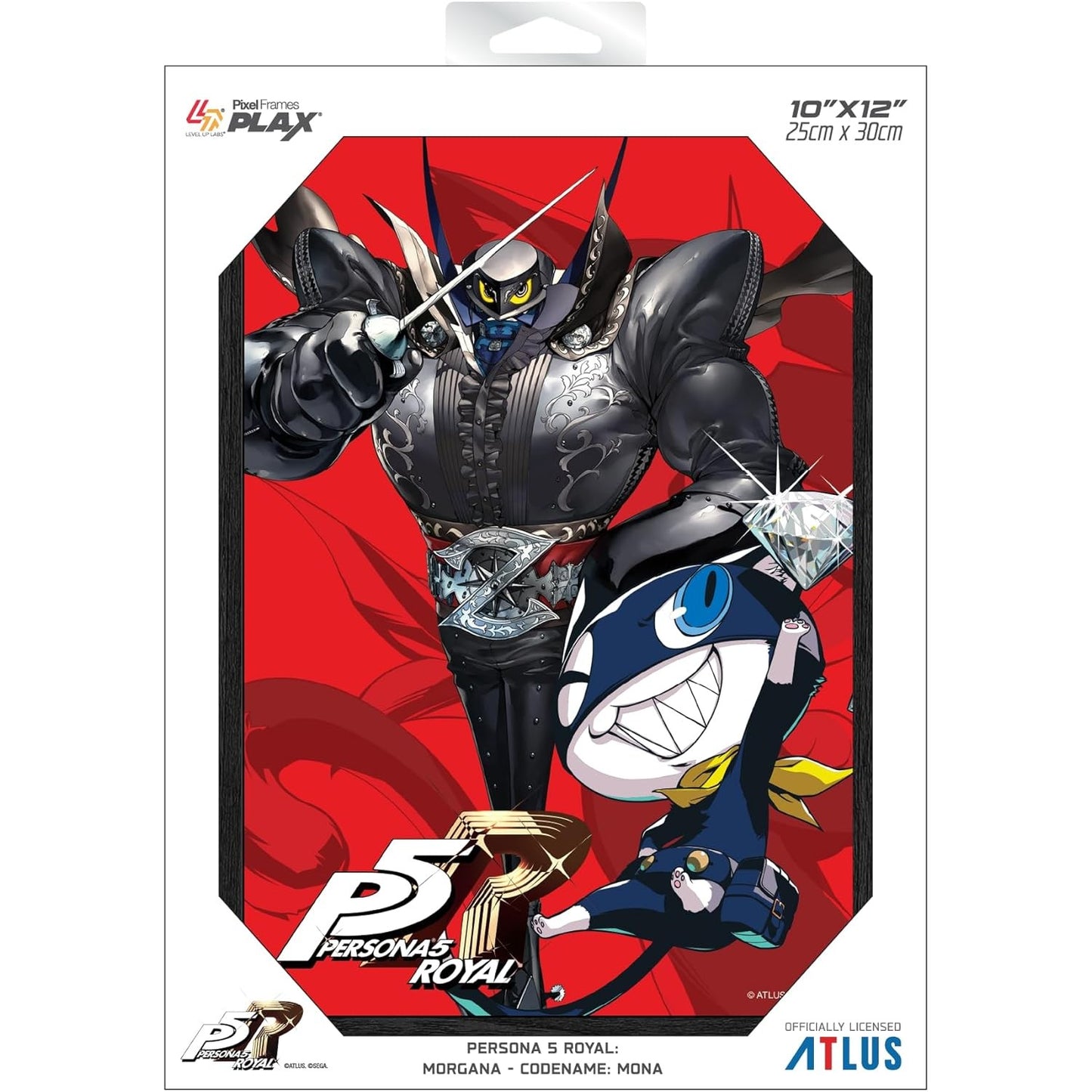 Persona 5 Royal Morgana Codename: Mona Framed Lenticular Poster - Level Up Labs - Pixel Frames PLAX
