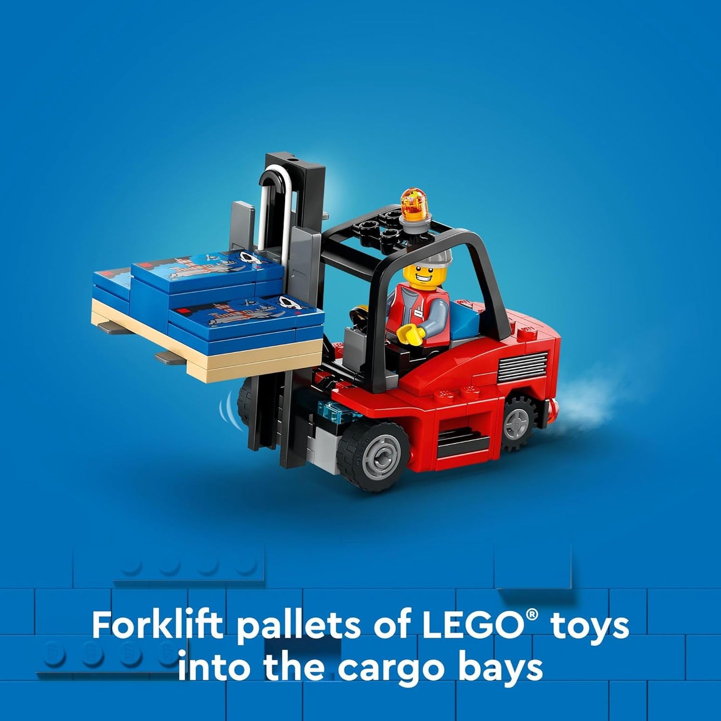 LEGO City Yellow Delivery Truck Building Toy Set - LEGO #60440 - Includes Semitruck, Forklift and 4 Minifigures!
