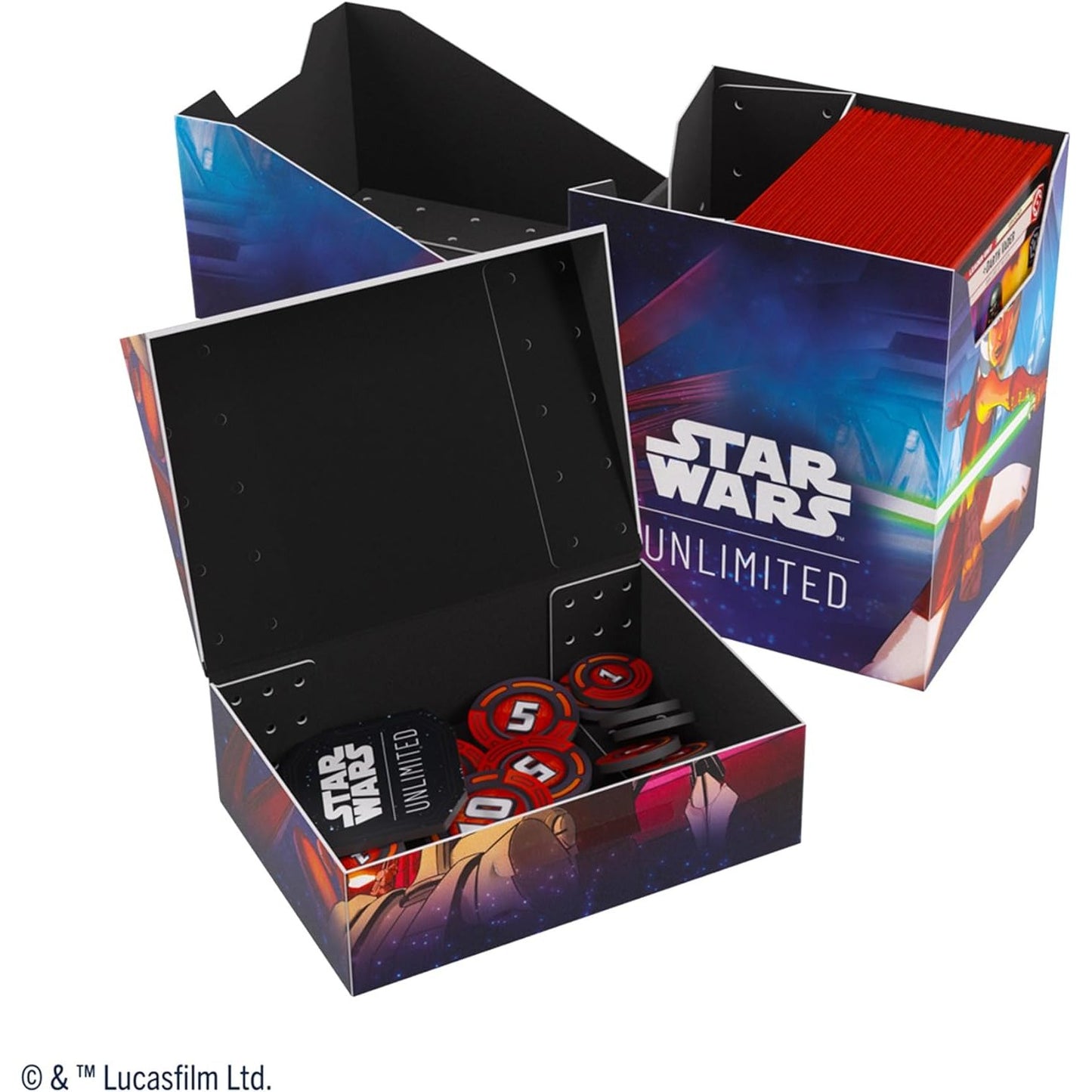 Star Wars Unlimited TCG Ahsoka Tano & General Grievous Soft Crate Deck Box - Holds 60 Double-Sleeved Cards - Gamegenic