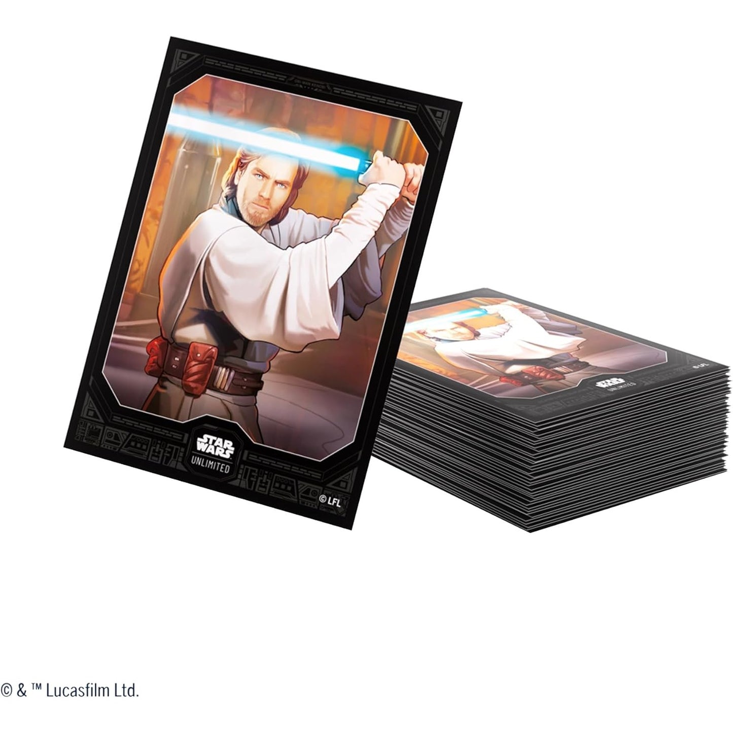 Star Wars Unlimited TCG Obi-Wan Kenobi Art Card Sleeves - 60 Count + 1 Clear, Standard Size - Gamegenic