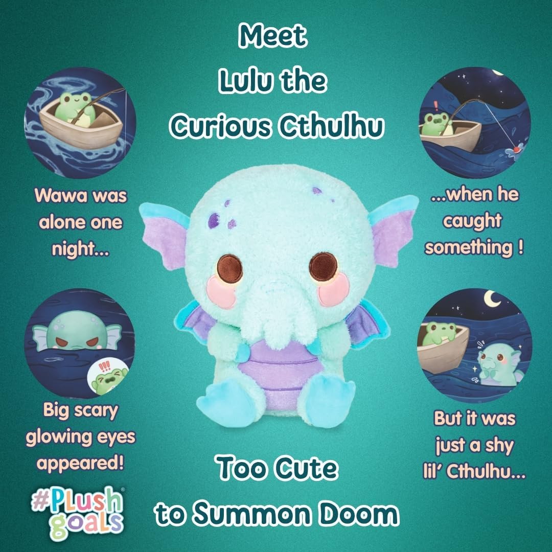 PlushGoals Lulu the Curious Cthulhu Plush - Cute Stuffed Toy - Cuddle Barn